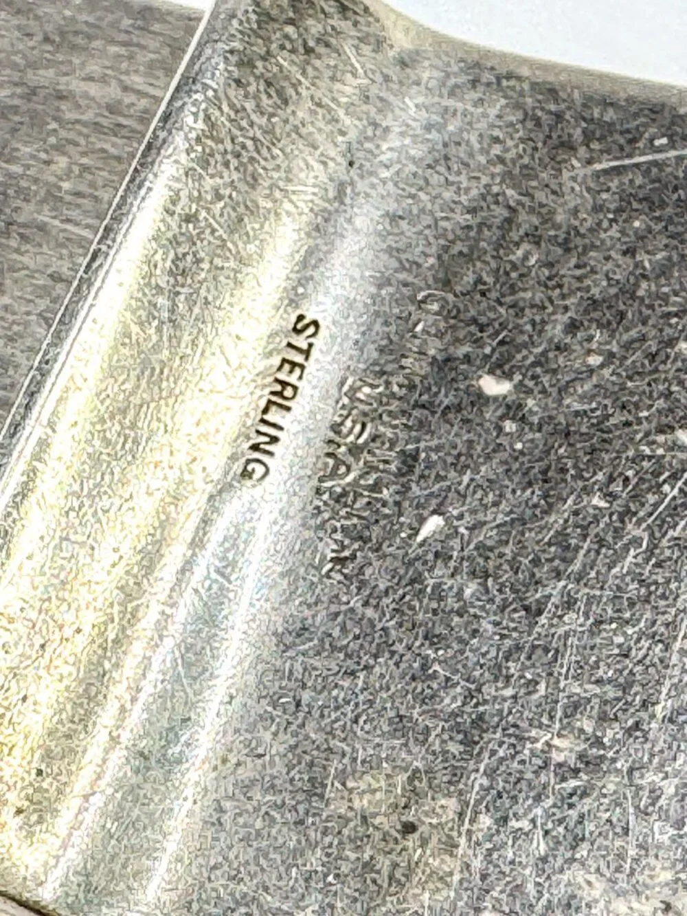 Vintage Georg Jensen Sterling Silver Money Clip Engraved #50A Denmark 29g SS465